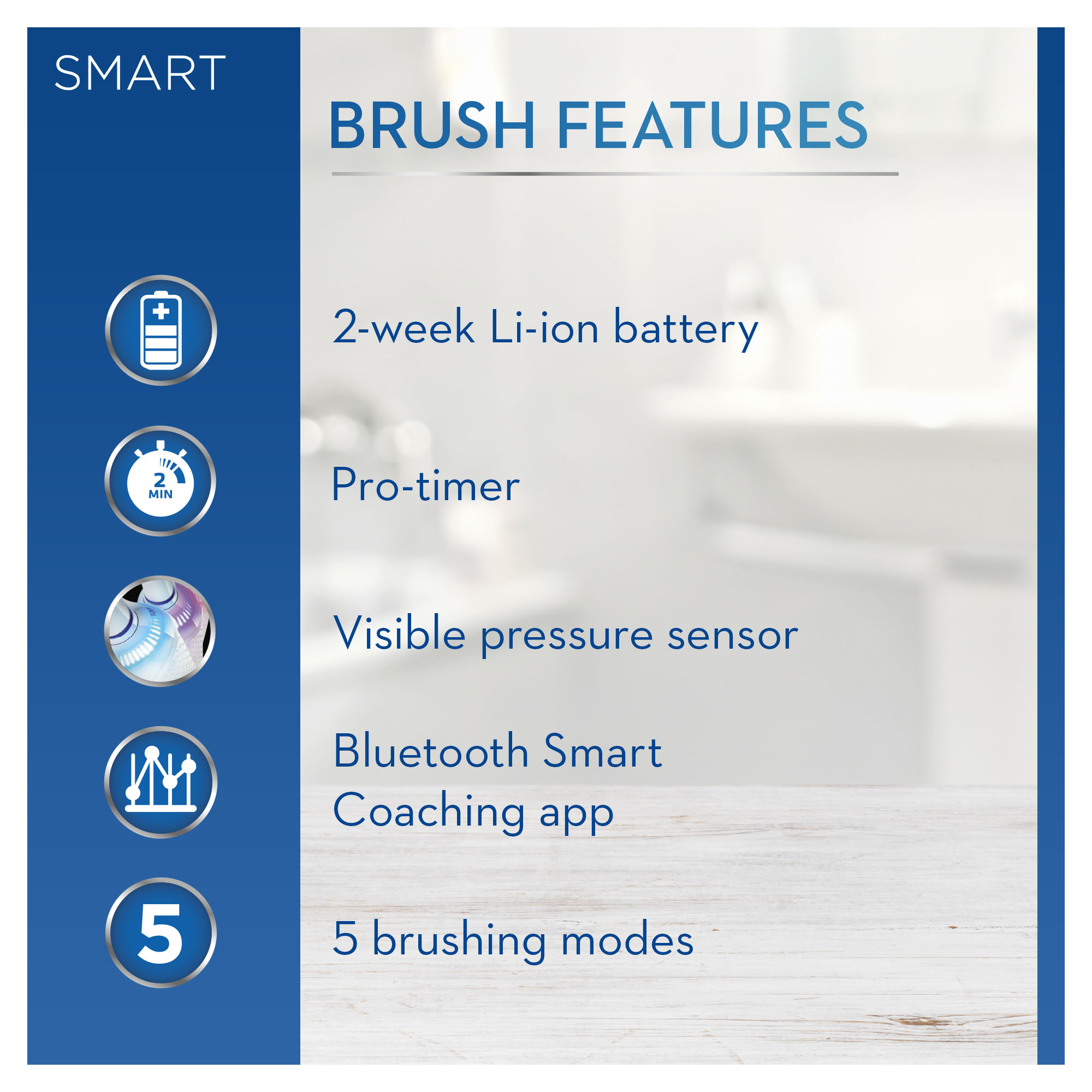 5 brushing modes