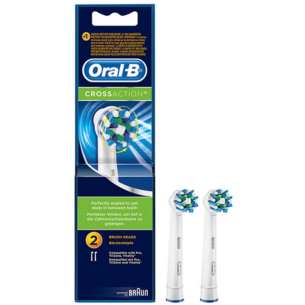 Oral-B CrossAction Brush Heads 2 Pack